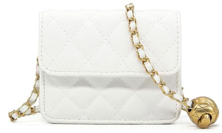 YAMEIZE Kleine Umhängetasche Damen Crossbody Bag Tasche Leder Moda Handtasche Damen Klein Schwarz mit Verstellbarem Kettenschultergurt