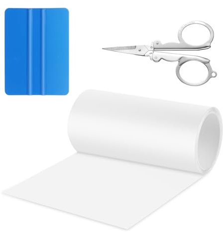 OSDUE Pool Reparaturset, 10x150cm Pool Flicken TPU Selbstklebend Set, Pool Flickzeug, Wasserdichtes Unterwasser Klebeband für Aufblasbare Kajaks, Kanus, Luftmatratzen, Zelte, Schwimmbäder