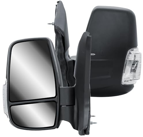 Specchietto retrovisore sinistro elettrico e riscaldabile con indicatori di direzione per Ford Transit V363 2014-2024
