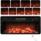 GiantexUK 20’’/25”/36’’ Recessed Electric Fireplace, 1500W/1800W/2000W Freestanding Fire Heater with 1/3/7 Flame Color, 4/5/9 Brightness, Timer & Remote Control (900W/1800W, 36’’/91cm)