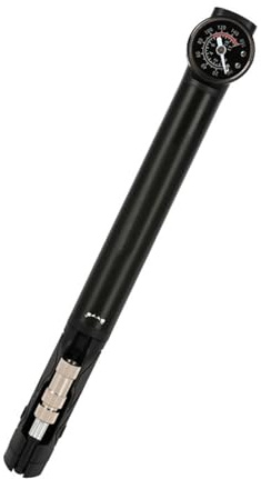 AOIQTTJNB cykelfotpump med dubbelventil, inklusive 2 adaptrar | Lämplig för Dunlop-, Presta- och Schrader-ventiler, max 8 bar/120 PSI-fotpump