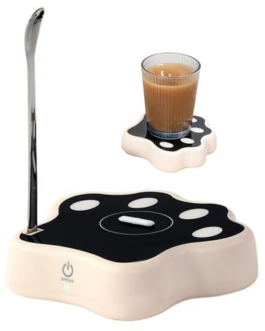 Lainiaoly Base De Tasse À Café Auto-agitatrice, Base D'agitation Rechargeable, Mélangeur Automatique, Mélangeur Automatique Électrique, Gadgets De Cuisine Avec Cuillère Pour Les Voyages En Plein Air