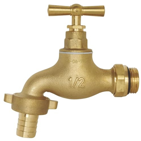 SOMATHERM FOR YOU - Schwenkbarer Wasserhahn - garantierte Dichtheit - umkehrbarer Flachgriff - AG 15/21 - AG 20/27 - Aus gebürstetem Messing.