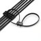 Tuokay 10 Stück Kabelbinder Schwarz, Großer 69cm x 1.1cm Nylonfaden, Zerreißfestigkeit 90KG, Doppelverriegelung Einweghandschellen, Extra Dick Plastikhandfessel
