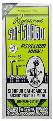 Sat-Isabgol - Psyllium Husk - 100g Box - Natural Remedy