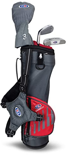 U.S. Kids Set 5 Piezas: Hierro Nº 7 + PW + Putter + Driver + Híbrido + Funda de Madera + Bolsa de Carro (Talla 60) Diestro Golf para Niños / UL20-60Set5 / UL 60 5 Club Soporte Bolsa Conjunto
