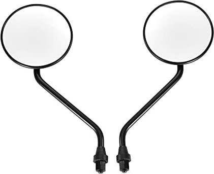 WOOSTAR 8mm Clockwise Side View Mirror Replacement for 50cc 70cc 90cc 110cc 125cc 150cc 200cc 250cc ATV Scooter Pack of 2