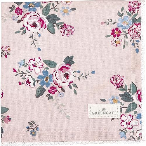 GreenGate Inge-Marie Stoffserviette Pale pink 40x40 cm
