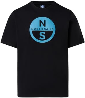 NORTH SAILS T-Shirt Uomo a Maniche Lunghe in Jersey di Cotone Organico con Maxi Logo