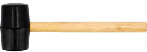 BOGATECO Gummihammer mit Holzgriff | 450 g | Langlebig | Vielseitig einsetzbar | Sicher für Oberflächen | Ideal für Heimwerker