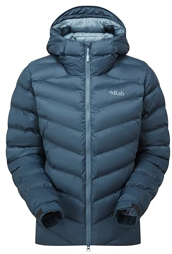 Rab Women's Nebitron Pro Jacket - Synthetic Insulated Coat for Hiking, Trekking, & Mountaineering - Orion Blue - Medium
