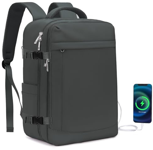 Lossga for Spirit Airlines Personal Item Bag 18x14x8 Inches Travel Bag Mens Travel Backpack for Women Fit Up to 17 inch Weekender Bags With Usb Charging Port Carry on Flight Approved