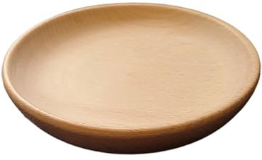 Wooden World - Ciotola ecologica in legno per snack e piccoli oggetti con bordo basso - 13 cm