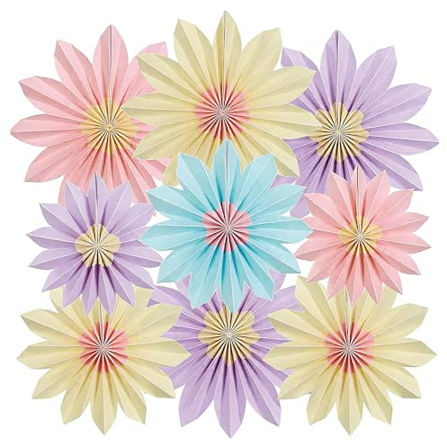 XFSRG Decorazioni Compleanno Ghirlanda Fiori di Carta Colorati Decorazioni Giardino per Feste e Eventi Speciali (Colore)