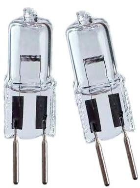 JZLBBC GY6.35 100W Lampadina alogena 12V GY6.35 20W Lampadine a capsula trasparente 2 pin bianco caldo per illuminazione domestica, accessori per lampade 5 pezzi 100W
