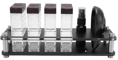 ZDETGU Set Cantina per Chicchi di caffè con Supporto, Tubi di Stoccaggio Multifunzionali, Tazza Dosatrice e Flacone Spray per Chicchi di caffè a Casa o in Ufficio, per gli Elementi Essenziali per la