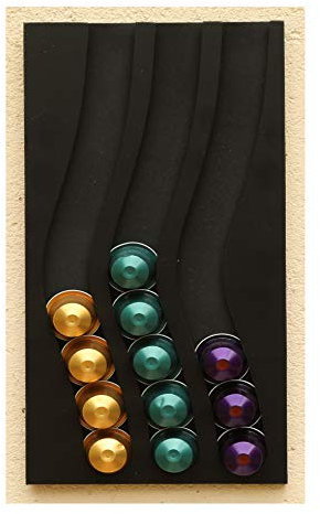 Cafedeco distributeur porte capsules compatible nespresso 3BK capacité 30 capsules, dosettes 33x16x1cm