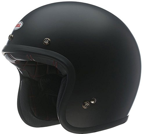 Bell Powersports Custom 500 Motorradhelm, Schwarz (Matte Schwarz Solid), S
