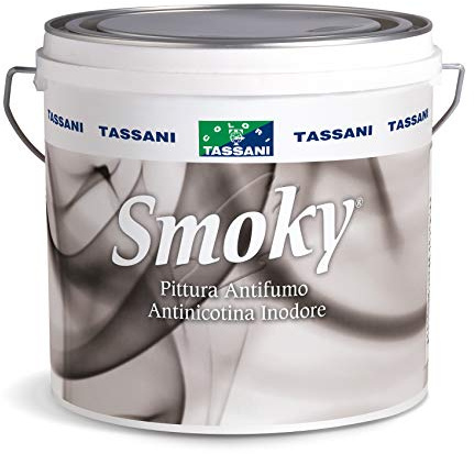 SMOKY TASSANI LT. 0,75 PITTURA SUPERLAVABILE ANTIFUMO ANTINICOTINA ANTIMACCHIA INODORE