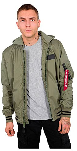 Alpha Industries herr Ma-1 Tt Hood Defense jacka