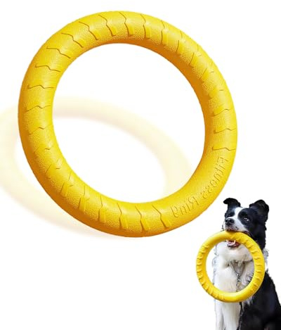 JONGLYEE Dog Toys for Aggressive Chewers,Flying Ring for Dog Training,Chewing Cathing Form Toys