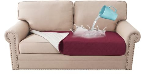 Gluhbirnen Sofaschutz Hund, Sofabezug Wasserdicht, Sofadecken für Sitzfläche, Sofa Überzug Wasserdicht, Sofaüberwurf, Geeignet für Kinder, Haustiere, Hunde, Katzen, Braun, 157 * 88CM
