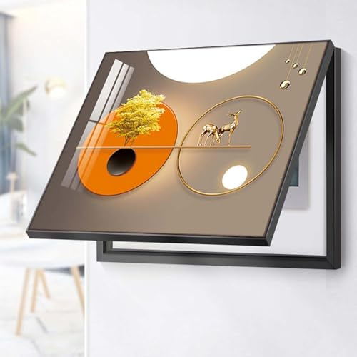 Electric Meter Box Cover Distribution Box Decorative Painting Creative Electric Panel Decoration Box Wall Hanging Painting Meter Box Decorative Painting Fuse Box Cover,B,40x30cm
