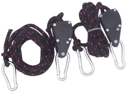 SUPVOX Kit De Suspension pour Lampe De Culture - 2 Poulies en Plastique avec - Sûr Et Facile À Utiliser