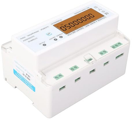 Contatore di Energia Intelligente Trifase Contatore di elettricità Intelligente con Interruttore di Accensione/spegnimento APP Misuratore di Potenza per Utilizzo Multifunzionale