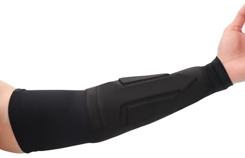 Protège-bras pour tir à l'arc avec protection complète du avant-bras Élastique réglable Protecteur pour archer Chasseur Convient aux jeunes et aux adultes (Noir)