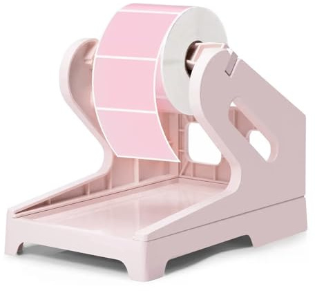 Label Holder, Thermal Shipping Label Holder, Label Dispenser Label Stand Desktop Printer Holder for Thermal Label Roll Fanfold Labels