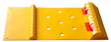 Esterilla de aparcamiento – 55 x 28 cm – Estable estabilidad de la forma | Guías de rueda antideslizantes de alta visibilidad que se detienen con facilidad, bloque de guía de neumáticos antideslizante