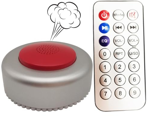 Hperu Máquina para Hacer Ruido de Pedos, Divertida máquina de Pedos portátil con Control Remoto y Sonidos realistas, Chistes y bromas Divertidas para la Fiesta del Día de los Inocentes