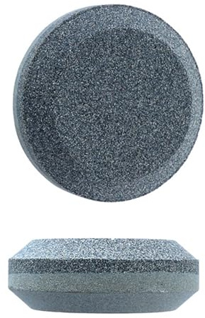NVOQILIN Piedra de afilar redonda de doble grano para machetes cortadores, herramienta portátil de cocina con construcción de piedra arenisca