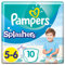 Pampers - Splashers Pannolini da bagno usa e getta misura 5-6 - Confezione da 4 (x40 mutandine)