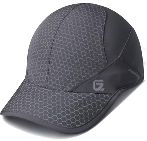 Sport Cap,Soft Brim Lightweight Running Hat Breathable Baseball Cap Quick Dry Sport Caps Cooling Portable Sun Hats for Men and Woman Performance Workouts and Outdoor Activities Dark Grey