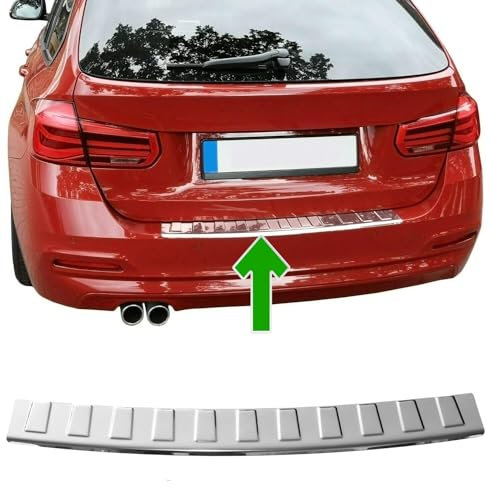 Paraurti Posteriore per Serie 3 F31 Touring 2012-2019 Acciaio Inox Cromato Protezione per Bordo del Baule Di Carico
