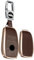 TECART Étui de clé de voiture en cuir de vachette et alliage d'aluminium - Convient pour Mercedes Benz A C E S G Classe GLC CLE CLA W177 W205 W213 W222 S63 AMG Portable Coque de clé de voiture