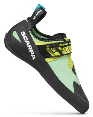 SCARPA Women's Origin VS Rock Climbing Shoes for Gym Bouldering & Sport Climbing - Pastel Green/Lime - 7.5 Women/6.5 Men