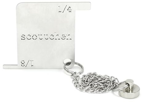 SCOTTCHEN Bench Grinder Safety Gauge, Stainless Steels Bench Grinder Safety Scale with Anti-lost Magnet-1 Pack