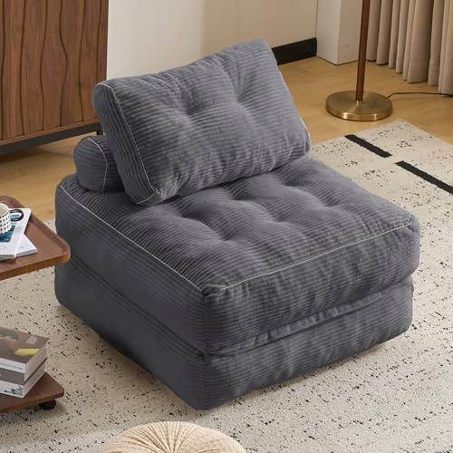 LFCREATOR Folding Sofa Bed,Convertible Sleeper Chair for Adults, Folding Sofa Bed Foam Filling Couch with Pillow,Sleeper Chairs Single Size Floor Mattress