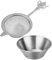 1 Passoire Et 1 Petit Bol En Acier Inoxydable, Filtre À Thé, Service À Thé Créatif, Accessoires Pour La Préparation Du Thé, Outils De Cuisine
