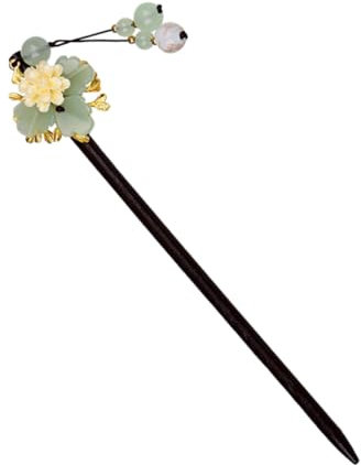 Beaupretty 1 Pc Tornante spazzola per nuziale umano annata rosa barrette hair clip forcella per in stile retrò bastoncino di legno per smaltata colorata