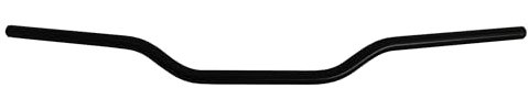 Manubrio Alluminio Moto Scooter ATV Cross Enduro Piega Bassa 22 mm-Nero