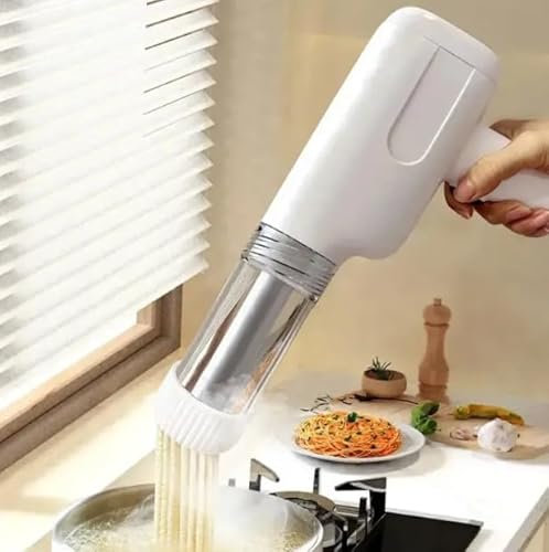 Máquina Eléctrica para Hacer Pasta Fresca – Laminadora de Masa Eléctrica, 5 Discos Intercambiables, Máquina para Pasta Casera, Perfecta para Espaguetis, Fettuccine y Más