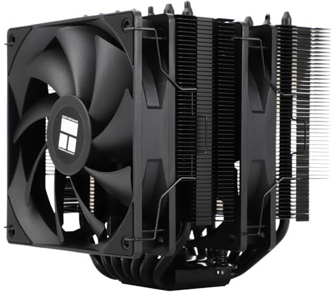 Thermalright TR Phantom Spirit 120 SE - Radiatore CPU Dual TL-C12B V2 PWM e doppie torri, 7 dissipatori di calore, per AM4/AM5&Intel LGA1851/115X/1200, raffreddamento CPU del computer, colore: Nero