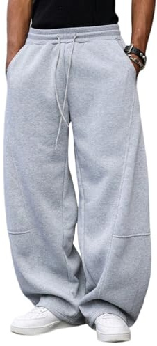 Oanviso Pantalones de Chándal Hombre Straight Pantalón Baggy Y2K Pantalóns Ajuste para Correr Sueltos Pantalón de Yoga de Pierna Ancha Primavera e Verano