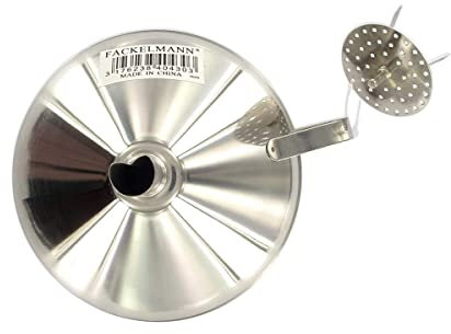 Fackelmann Imbuto in Acciaio Inox con Filtro, Inossidabile, Argento, 14.5 x 12.5 x 12.5 cm