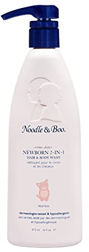 Noodle & Boo 2-in-1 Newborn Hair & Baby Body Wash for Baby, Tear Free and Hypoallergenic, 16 Fl Oz