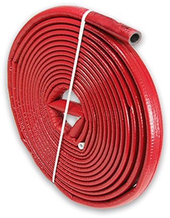 NMC 10m PE-Rohrisolierung rund mit Schutzhaut rot DN 25-28mm - Isolierstärke 4mm